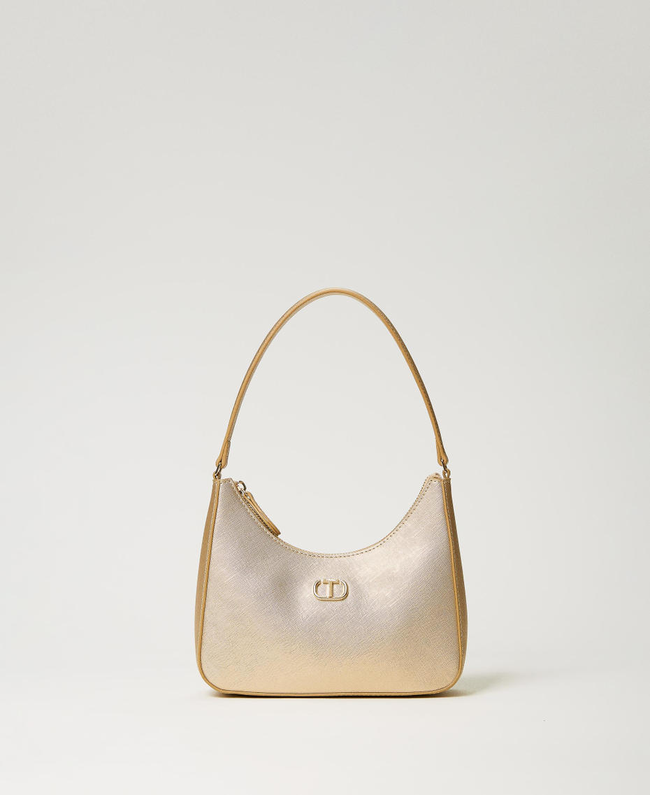Mini-Hobo-Bag mit Oval T Prism Pink Frau 241TH7032-01