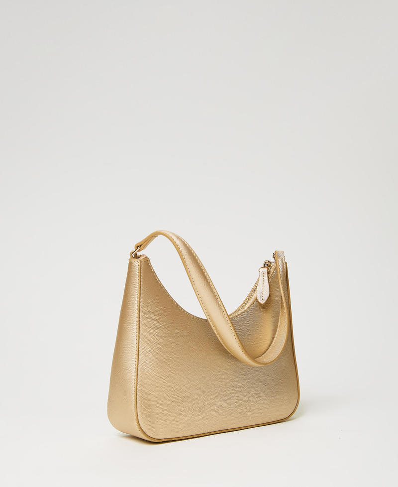 【NONCODE】Tinky Satin Mini Hobo Bag Valentino Garavani VLogo Moon Mini Hobo Bag in Metallic