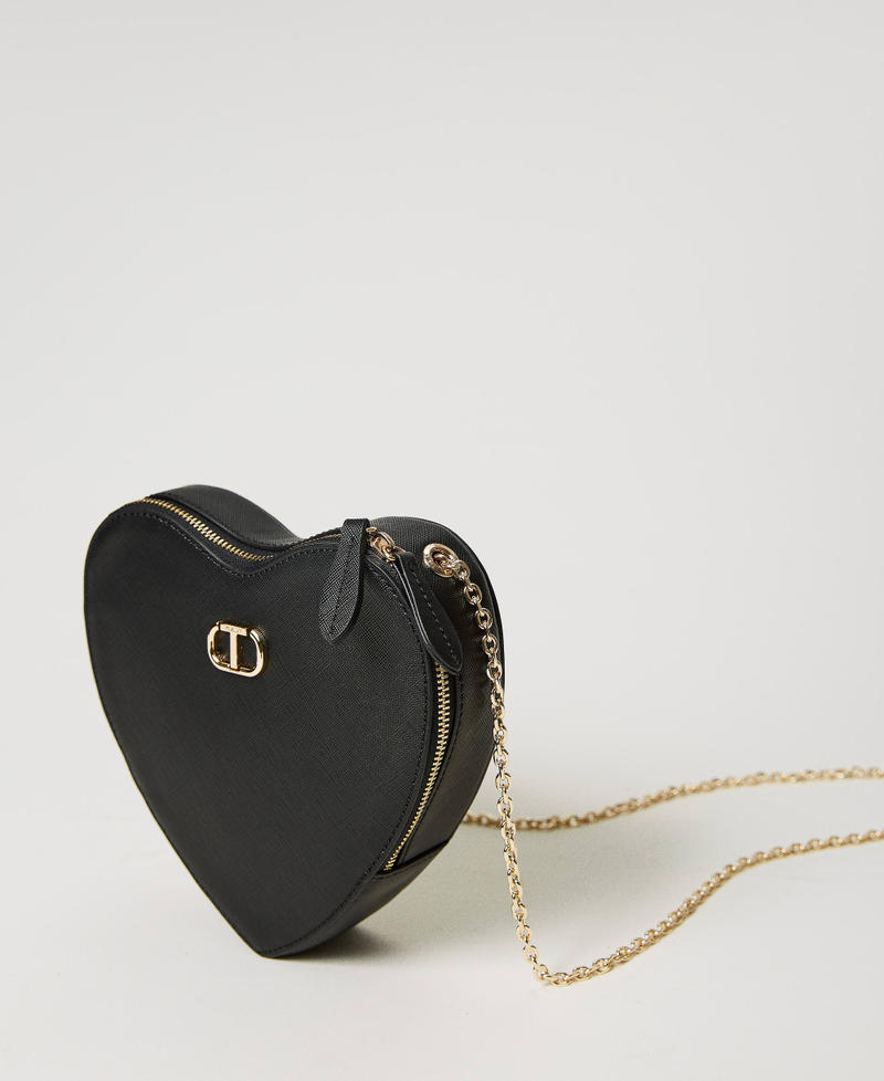 Mon Amour heart shaped bag Woman Black TWINSET Milano