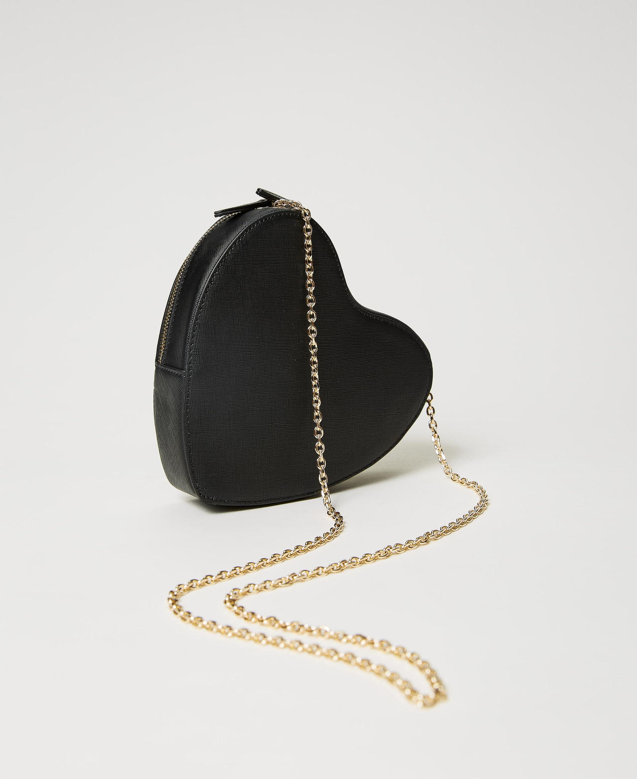 Black heart shaped clearance purse