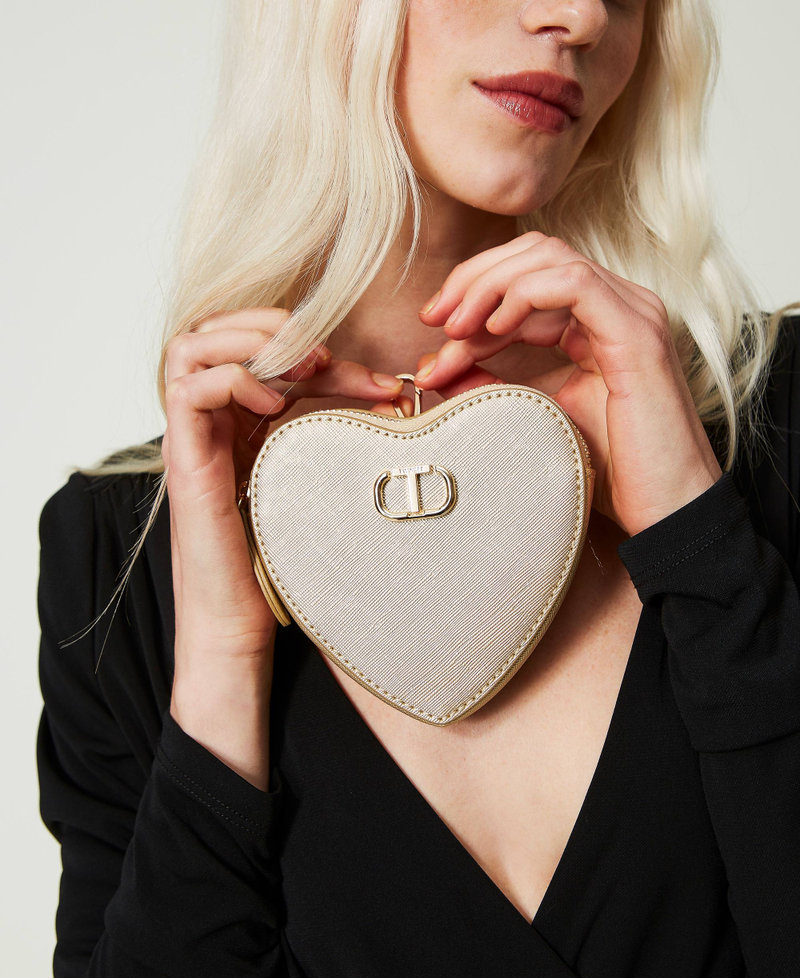 ‘Mon Amour’ heart-shaped pendant pouch