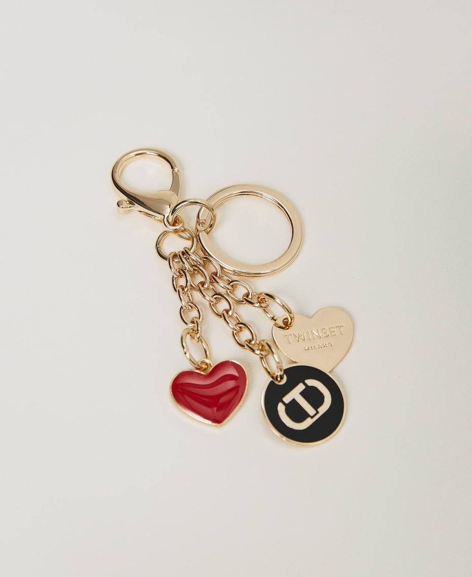 Porte-clés avec charms siglés