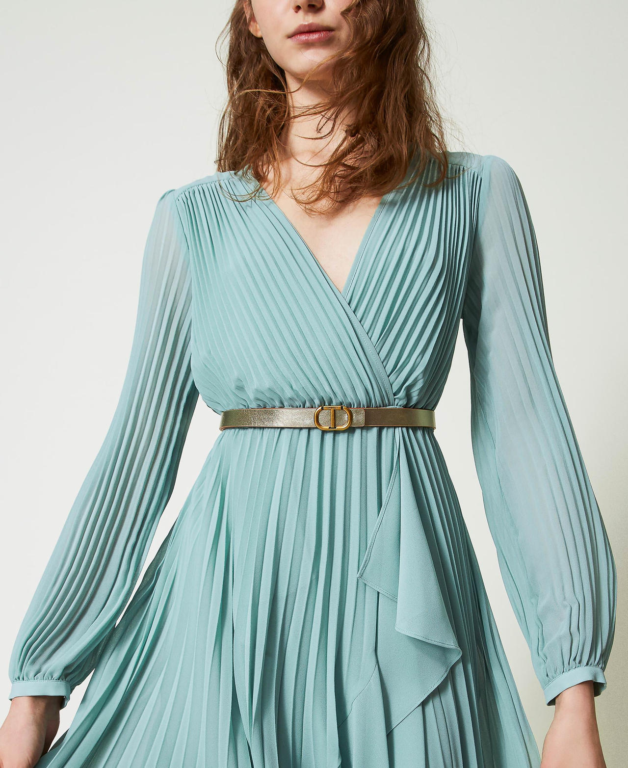 Ceinture réversible en cuir avec boucle Oval T
