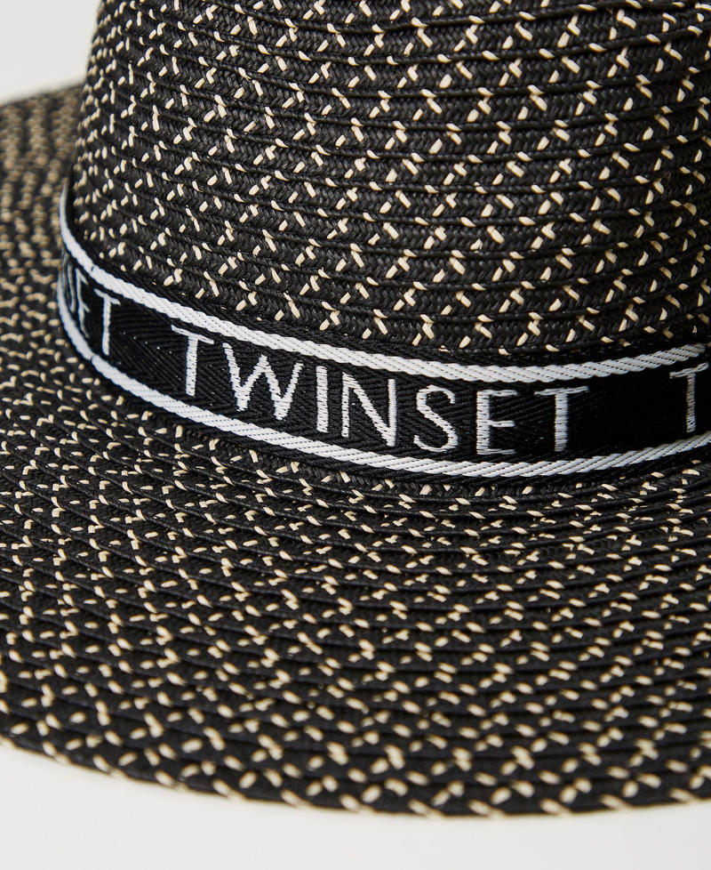 Sombrero de ala ancha con logotipo Negro Mujer 241TO5170-02
