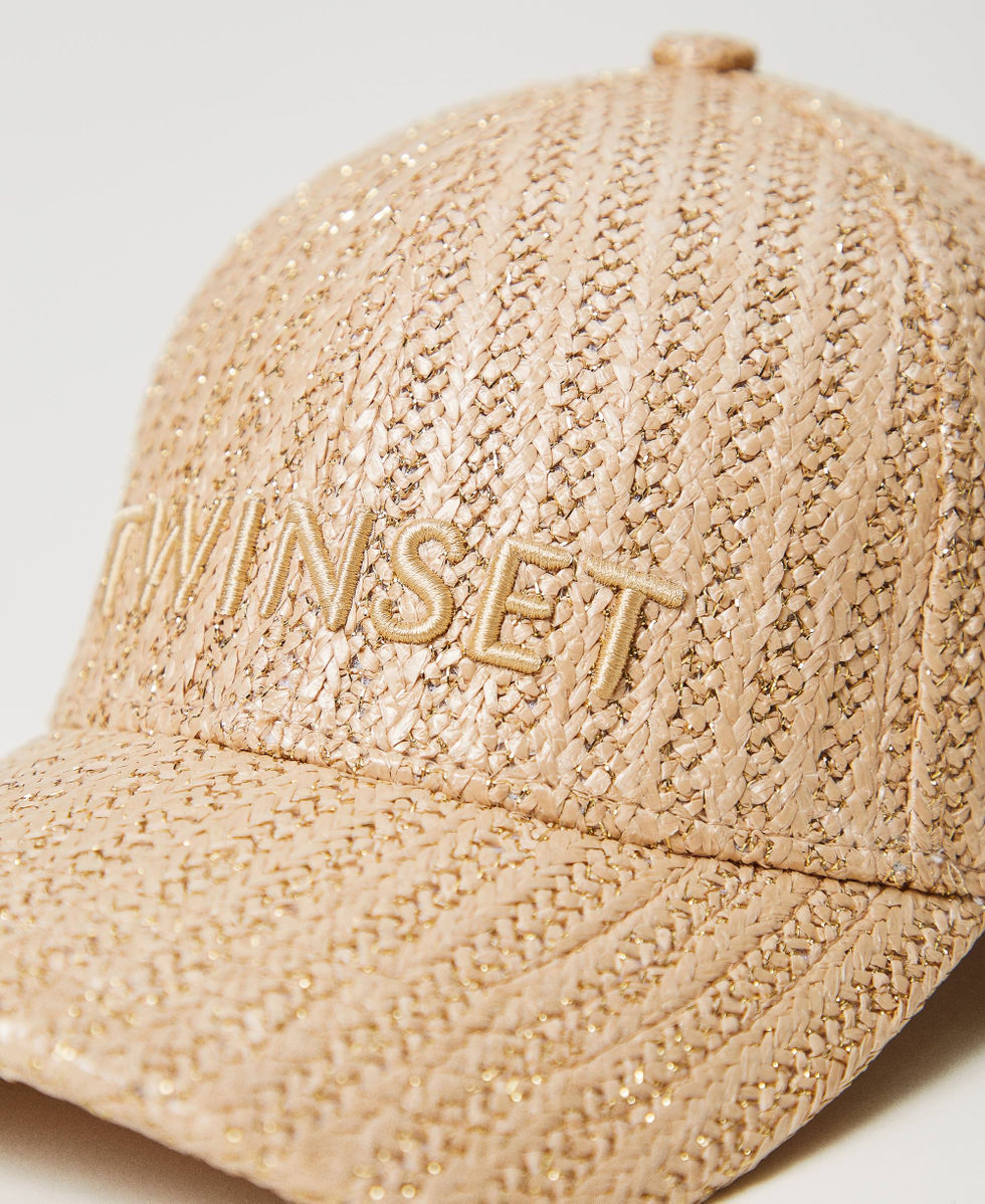Raffia baseball cap discount