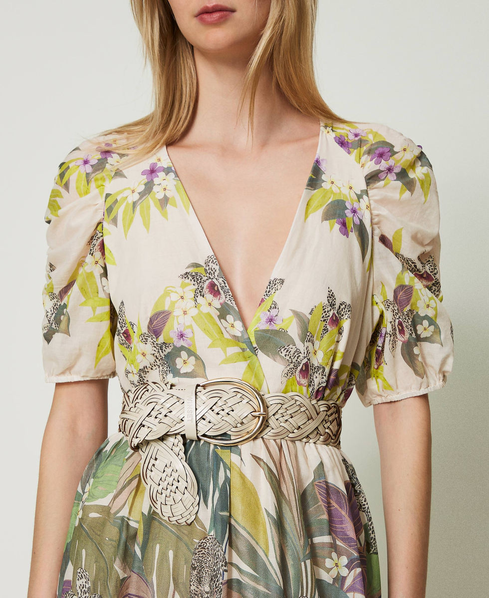 Ceinture en cuir r&eacute;g&eacute;n&eacute;r&eacute;