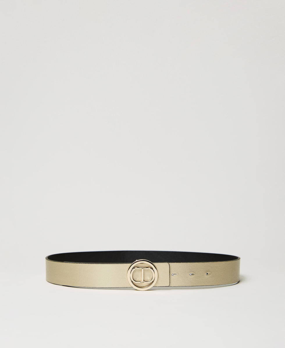 Ceinture r&eacute;versible avec Oval T et cercle