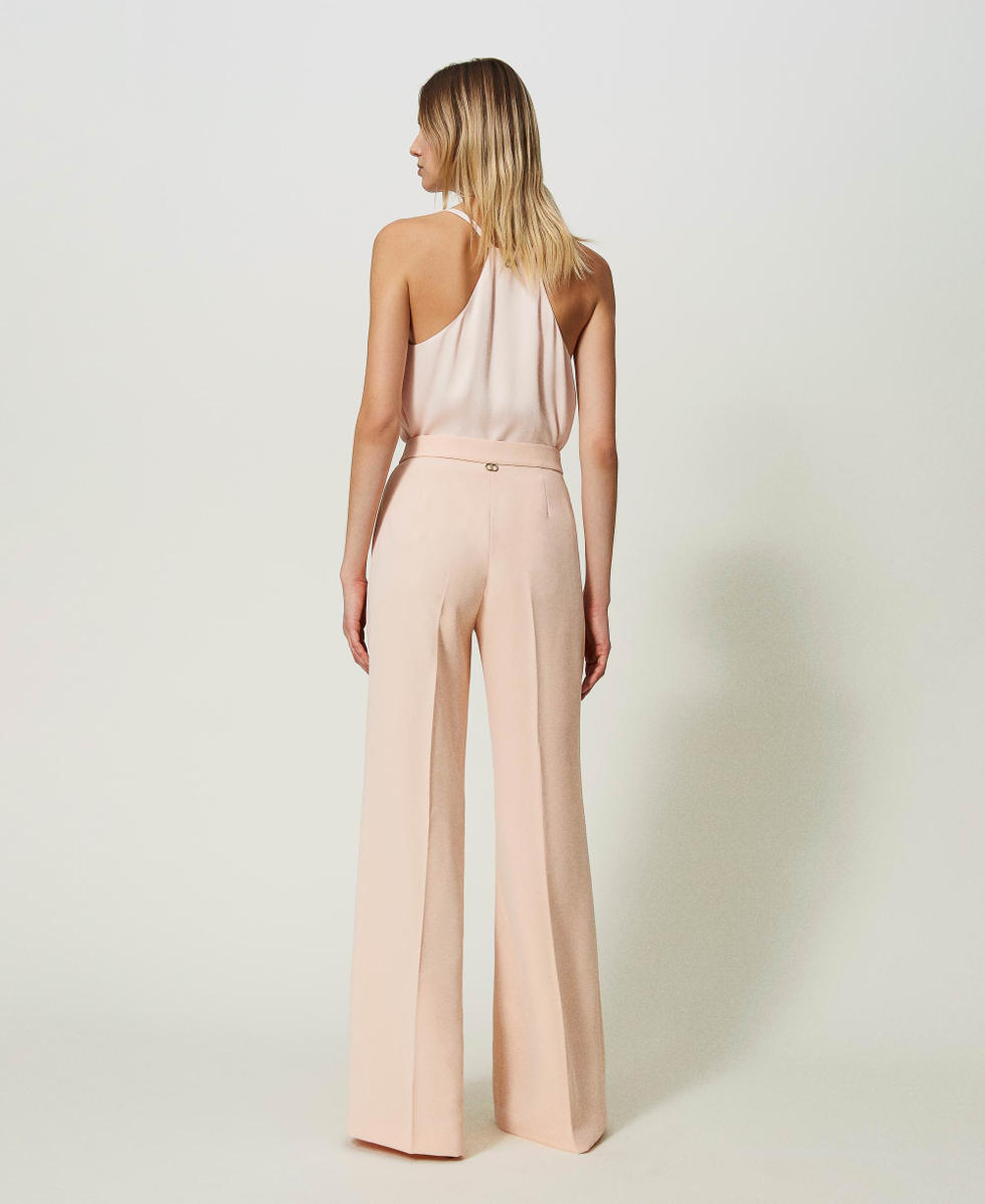 Pantalon ample en cr&ecirc;pe Cupcake Pink Femme 241TP2130_00178_03