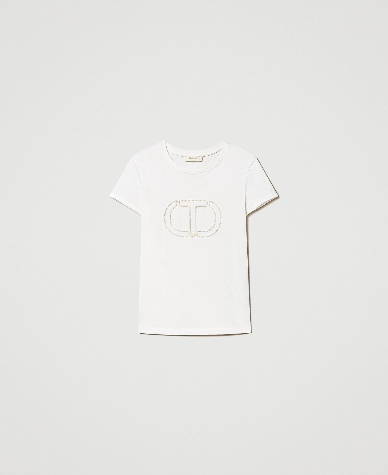 Regular t-shirt with Oval T embroidery