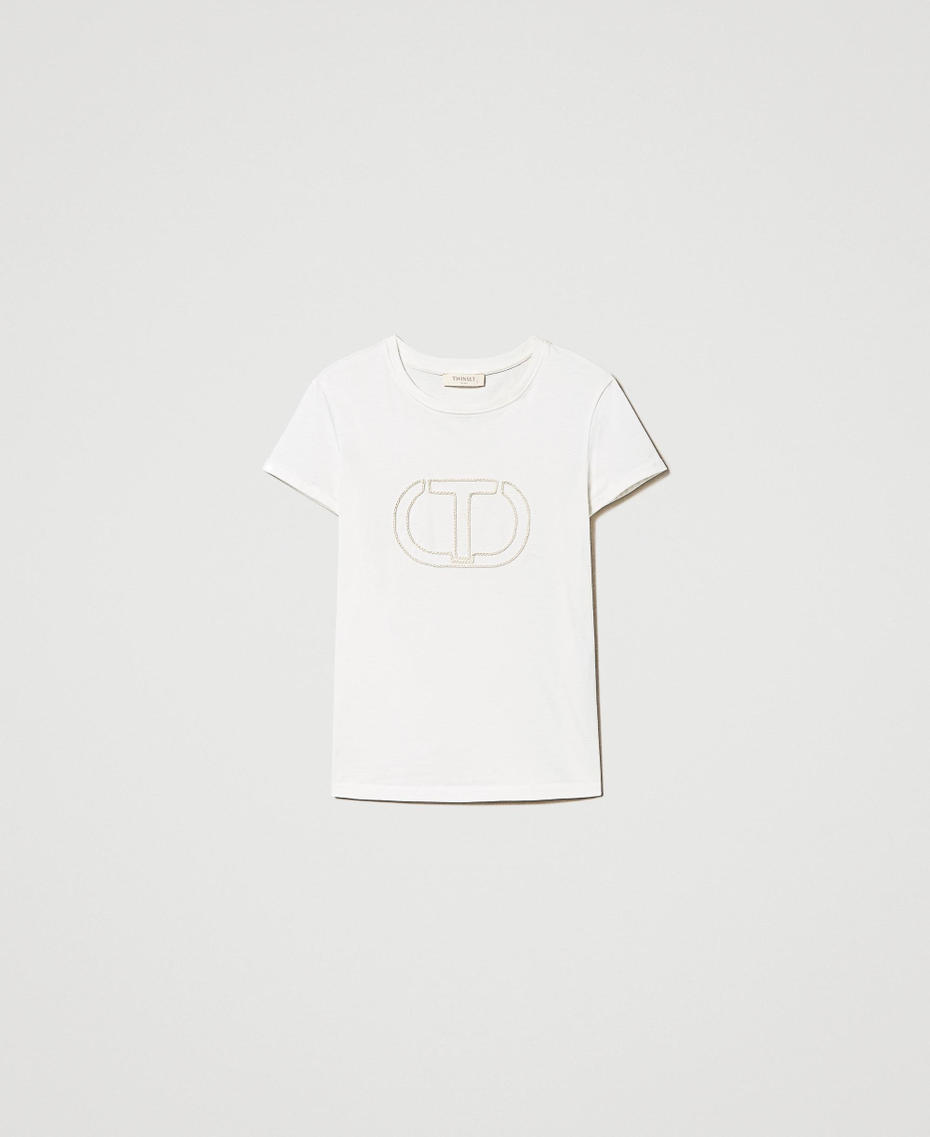 Regular t-shirt with Oval T embroidery