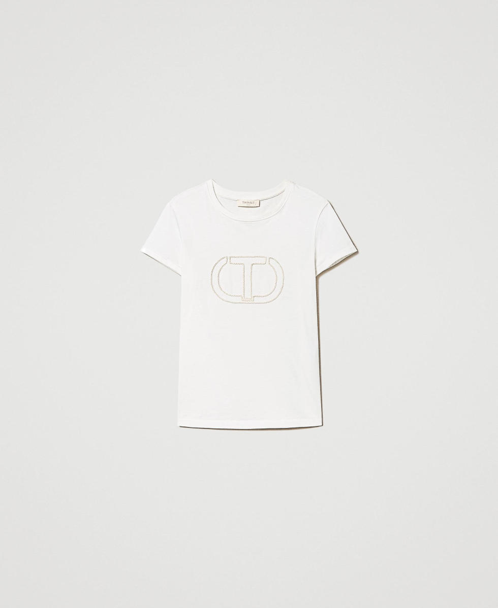 Regular t-shirt with Oval T embroidery