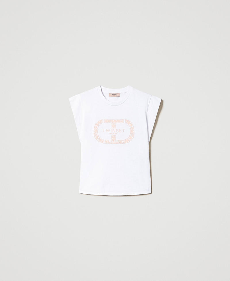 T-shirt with Oval T and wing sleeves