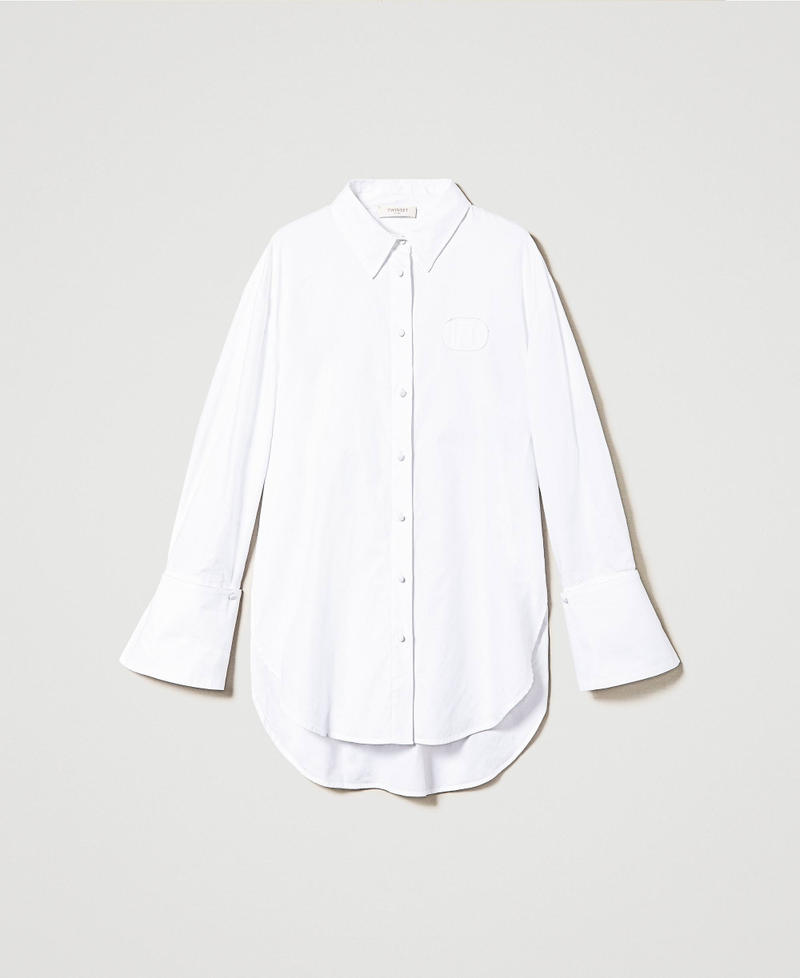 Chemise oversize avec poignets amovibles