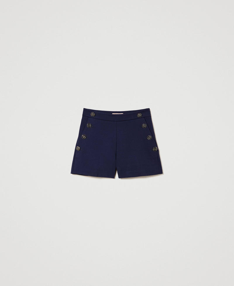 Slim shorts with Oval T buttons