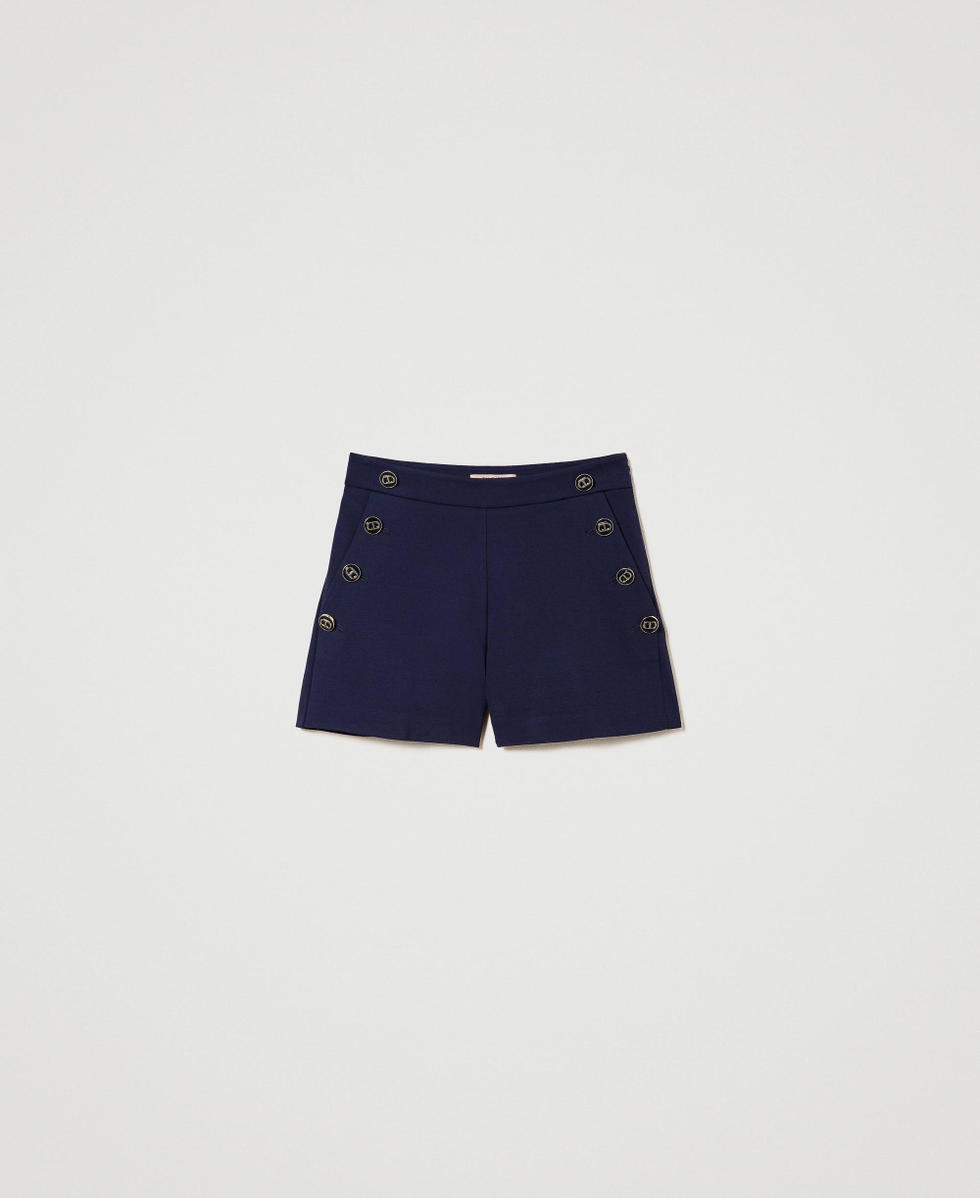 Short slim avec boutons Oval T