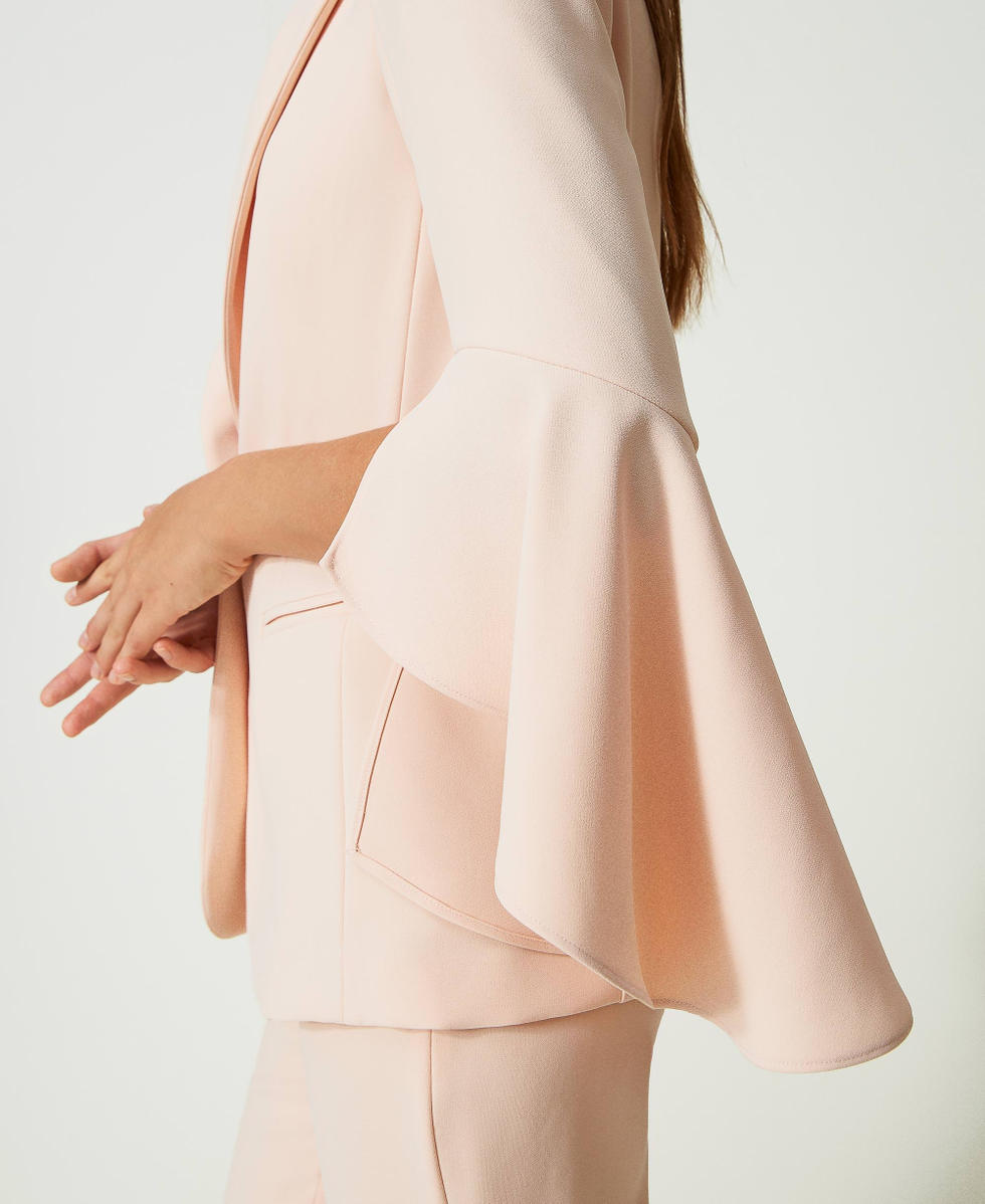 Blush Pink Blazer  Blush outfit, Blush dress outfit, Dress pants