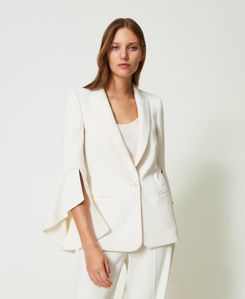 Cady cr&ecirc;pe blazer White Snow Woman 241TP2290_00282_02