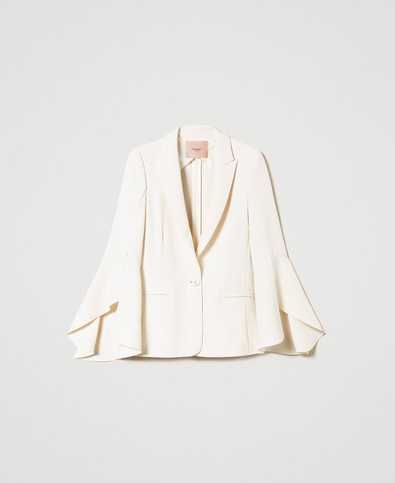 Cady cr&ecirc;pe blazer White Snow Woman 241TP2290_00282_S0
