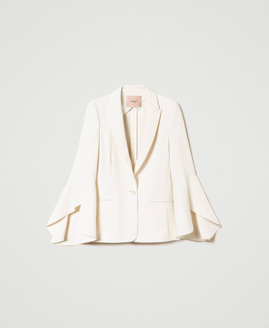 Cady cr&ecirc;pe blazer White Snow Woman 241TP2290_00282_S0