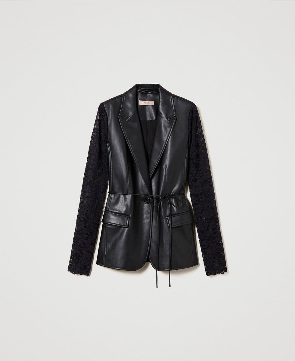 Blazer pelle donna online