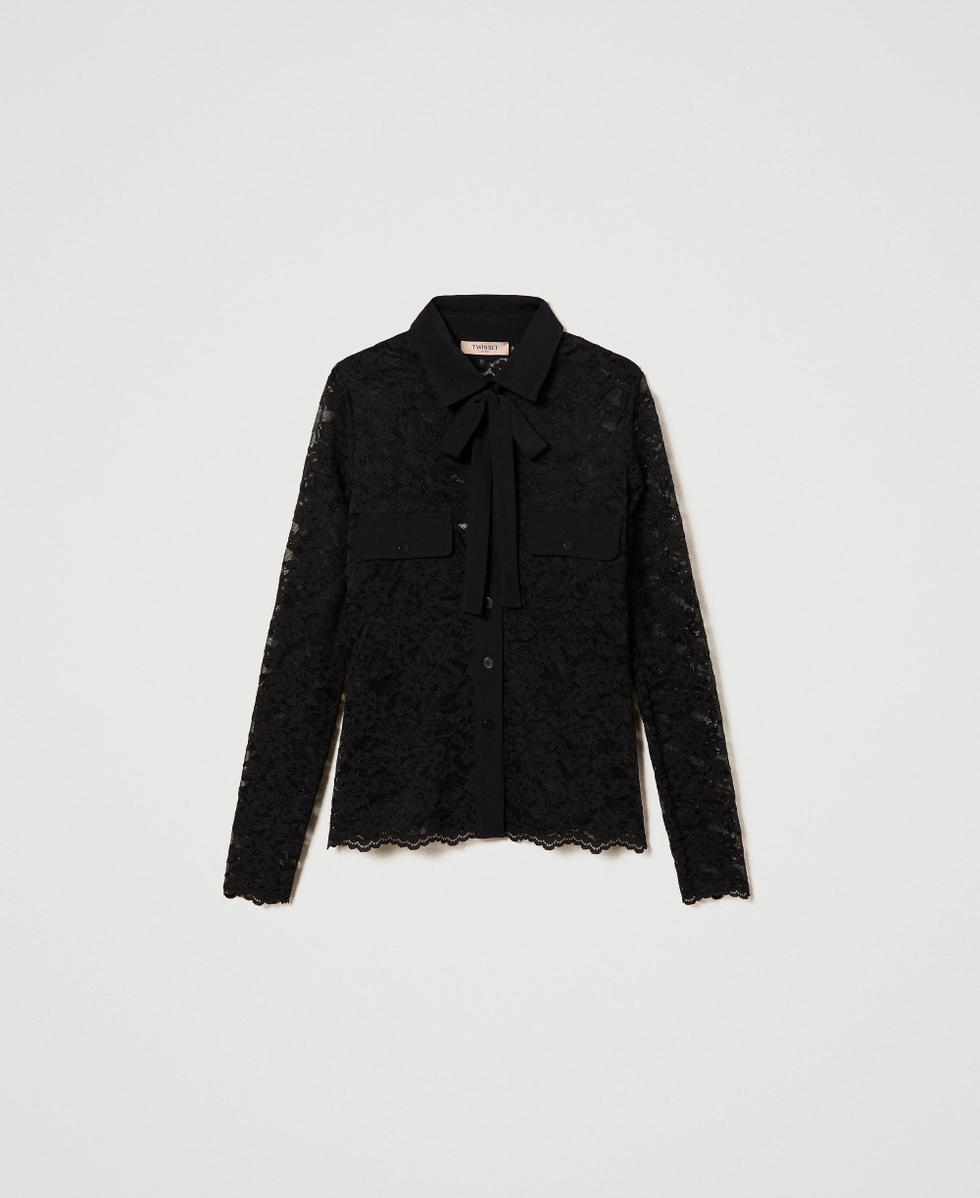 Camisa de encaje macram&eacute;