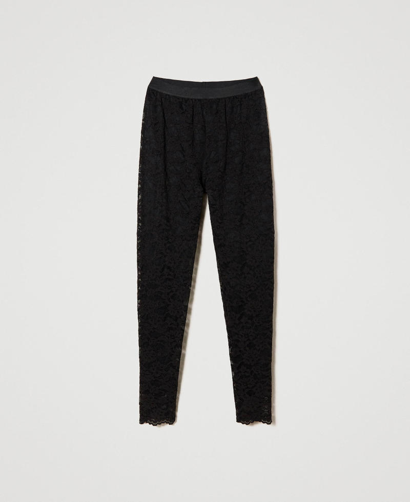 Legging en dentelle macram&eacute;