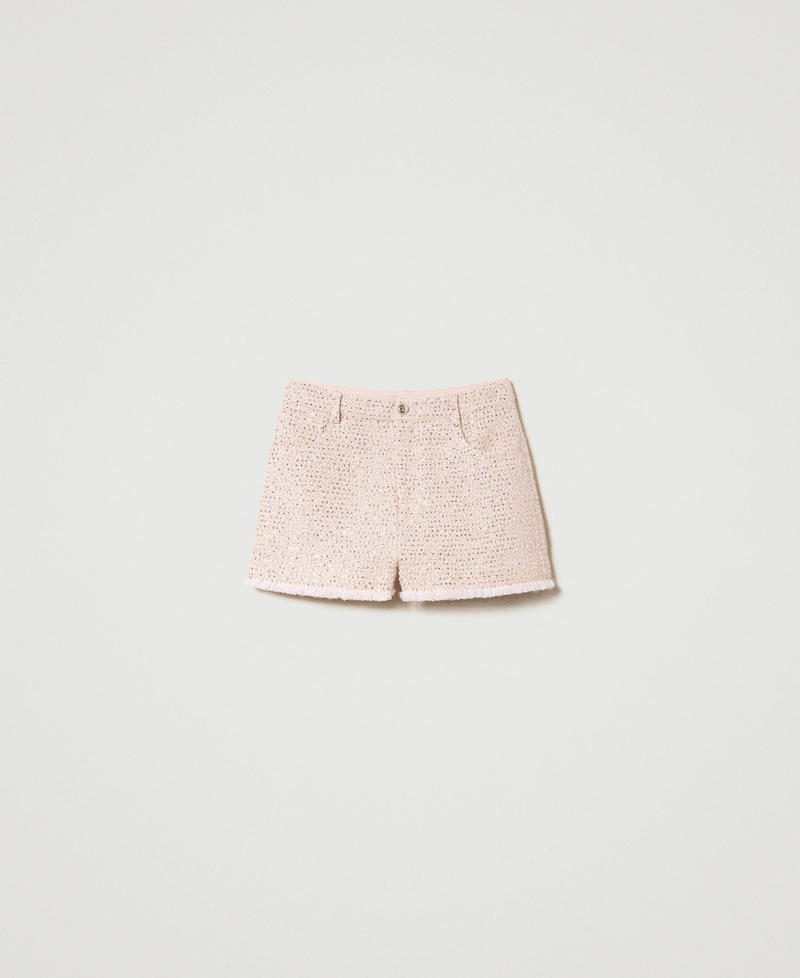 Lurex bouclé shorts