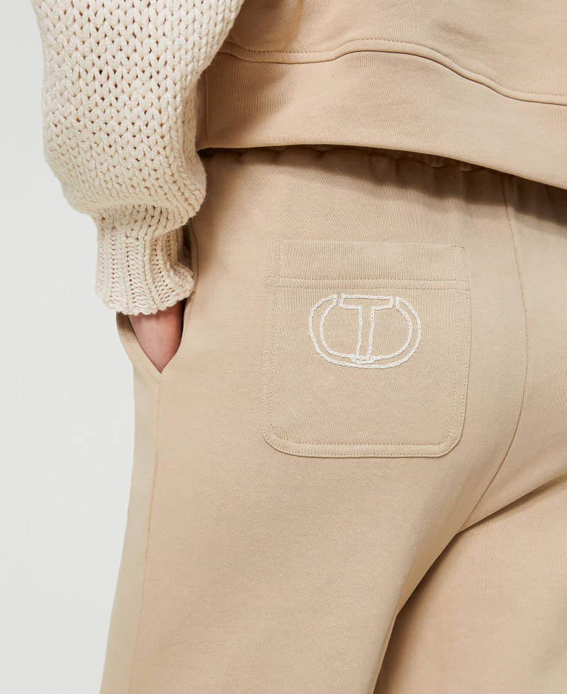 Pantaloni wide leg in felpa