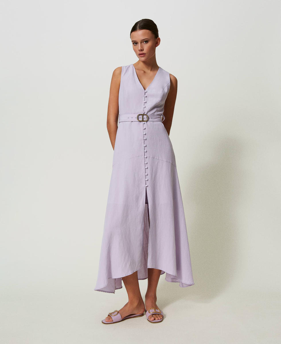 Vestito lungo lino top