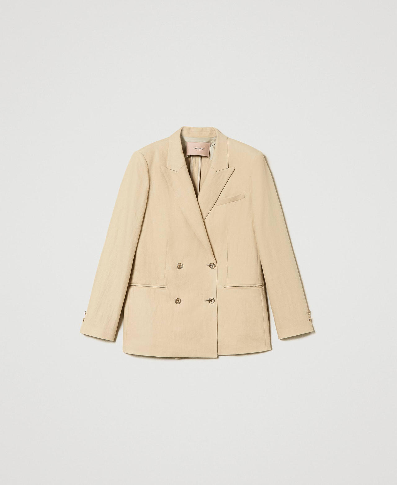 Blazer en sergé de lin