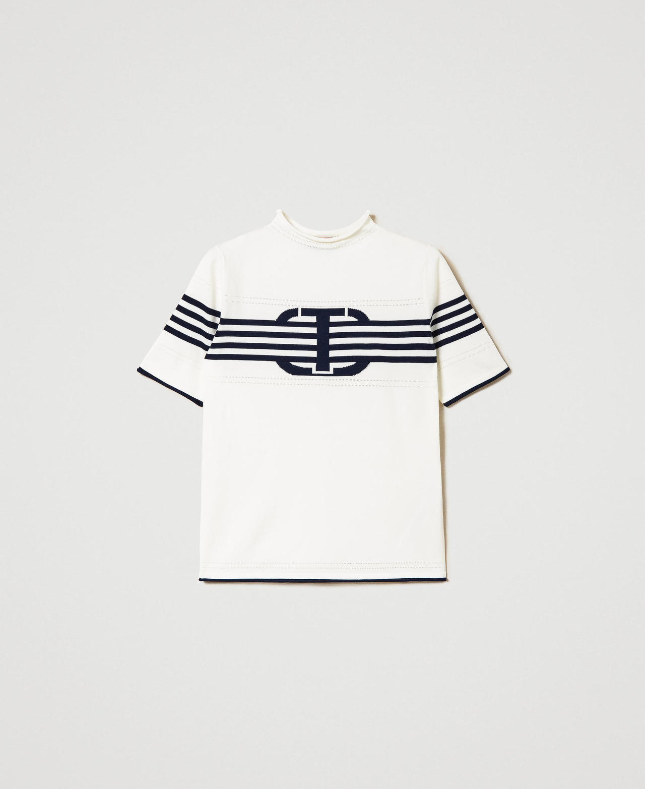 Pull col montant avec Oval T