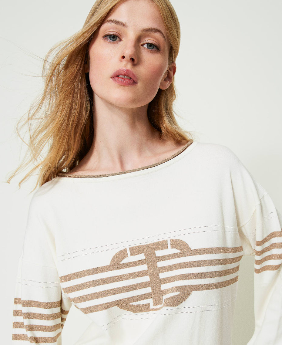 Maglia con intarsio Oval T