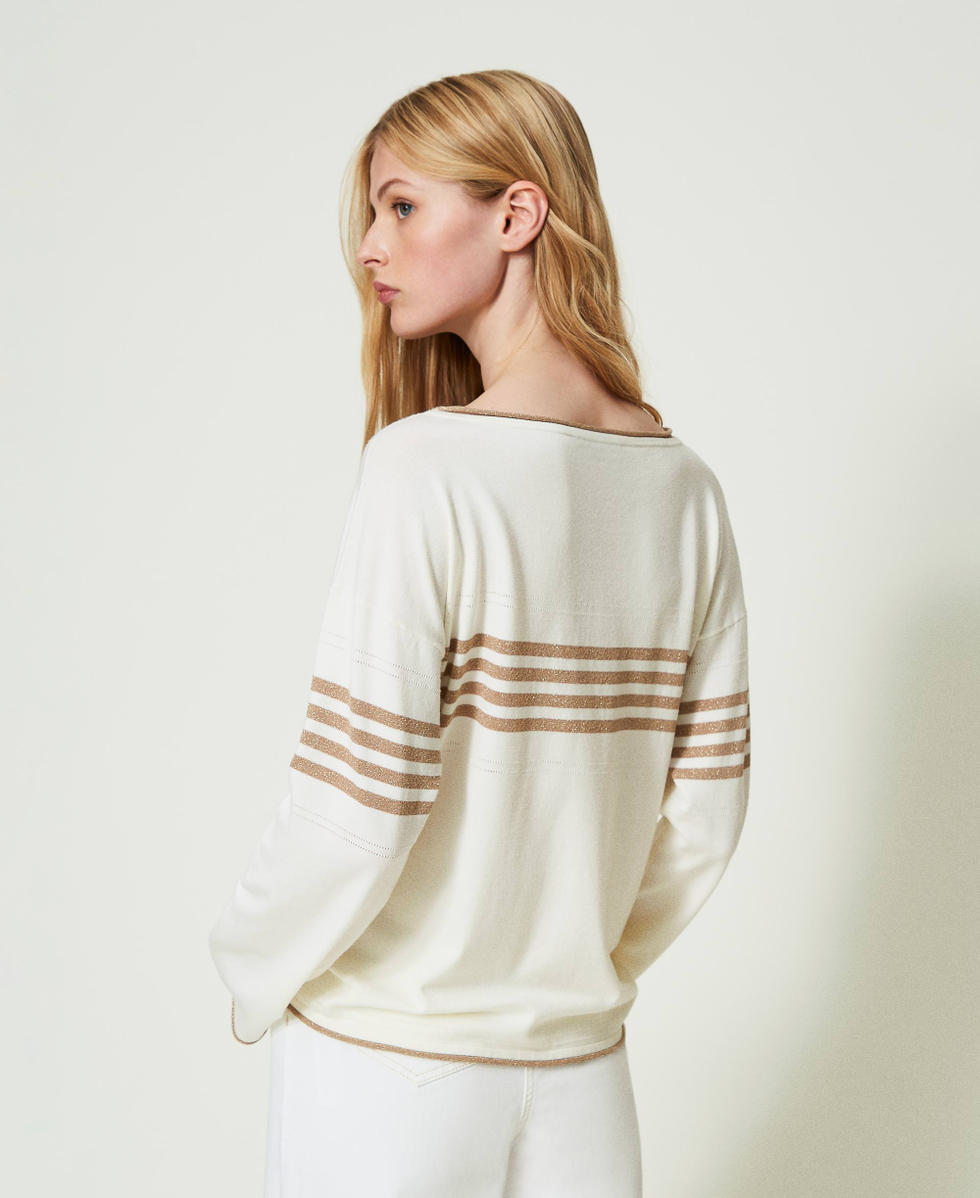 Jumper with inlaid Oval T