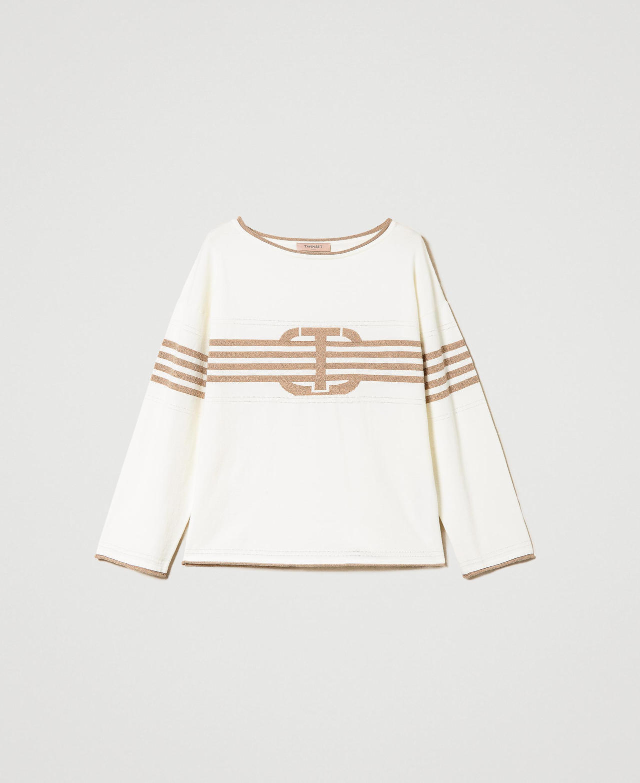 Maglia con intarsio Oval T
