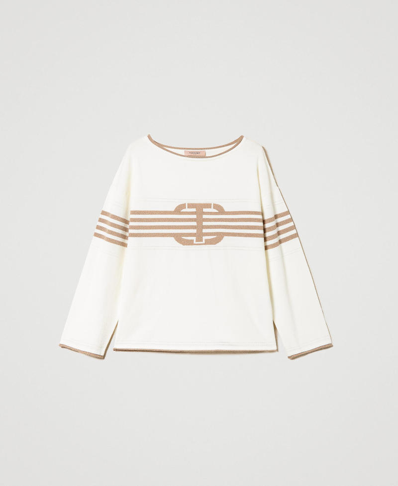 Maglia con intarsio Oval T