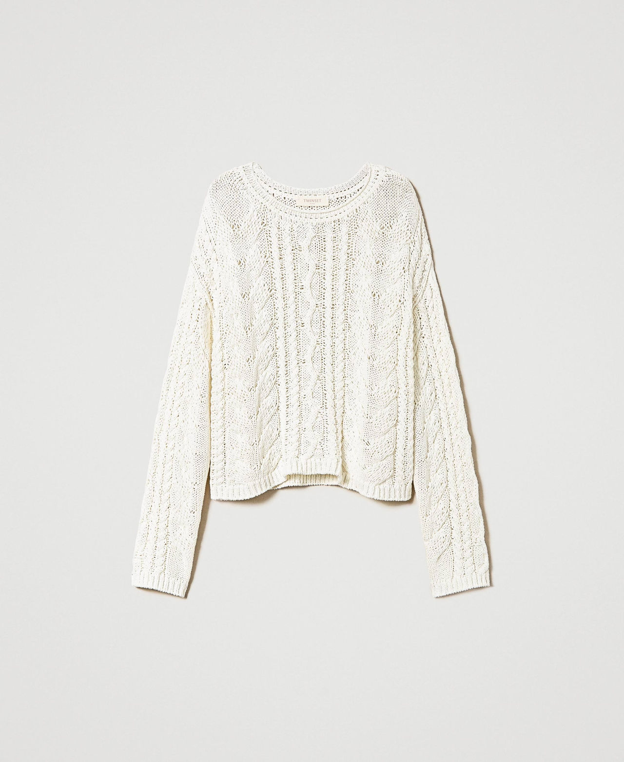 Pull ajouré avec coton bio