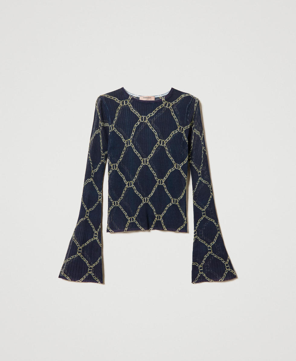 Camisa estampado cadenas sale