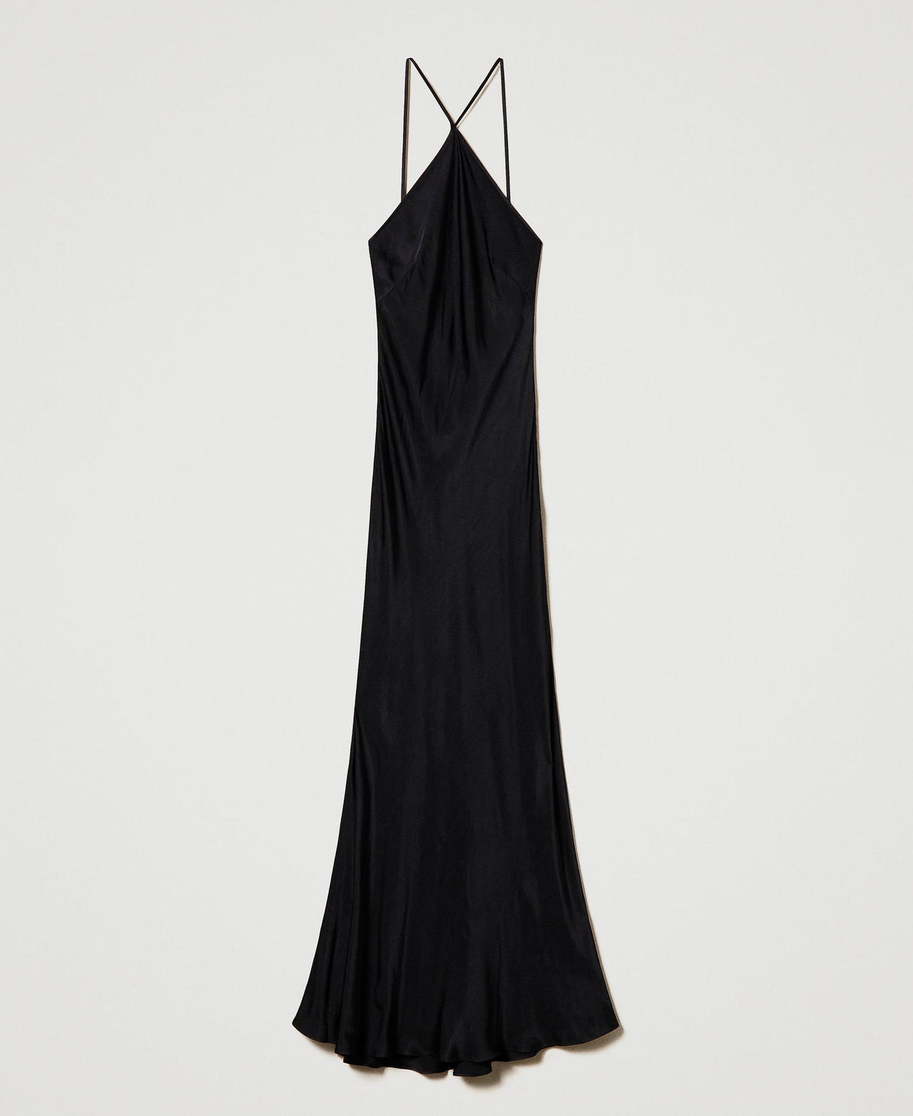 Long satin dress