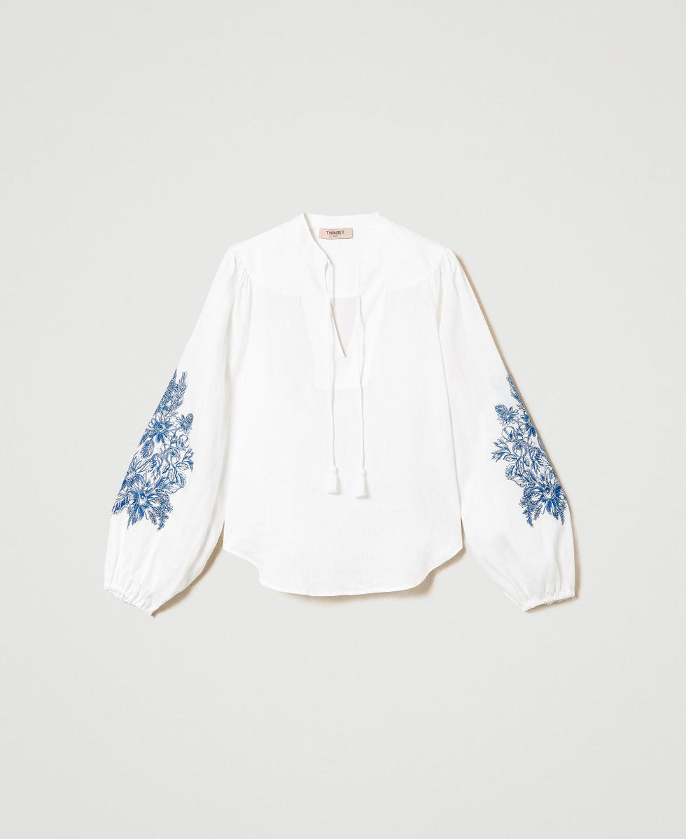 トップス Triacetate Floral Embroidery Blouse Triacetate floral Embroidery Blouse 【公式通販】