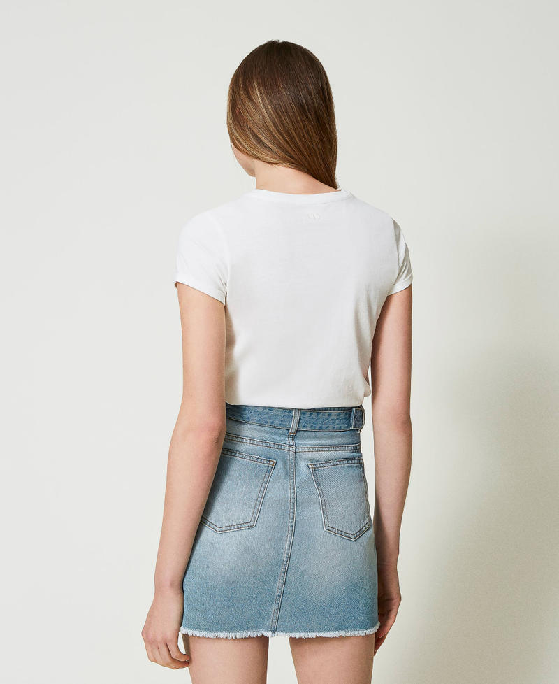 Giglio Tigrato for Twinset slim fit t-shirt Stay Powerful Print Woman 241TT2411_11692_03