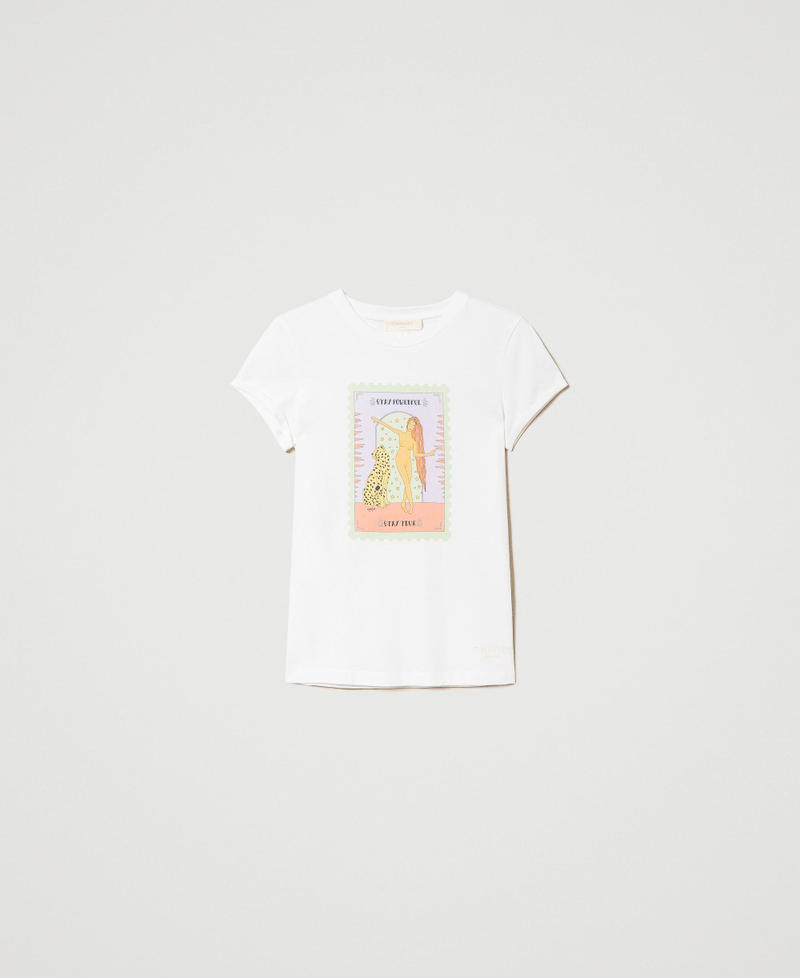 Giglio Tigrato for Twinset slim fit t-shirt Stay Powerful Print Woman 241TT2411_11692_S0