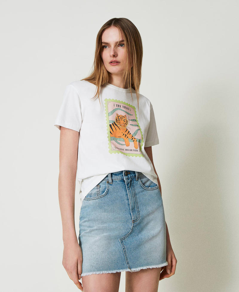 T-shirt regular Giglio Tigrato x Twinset