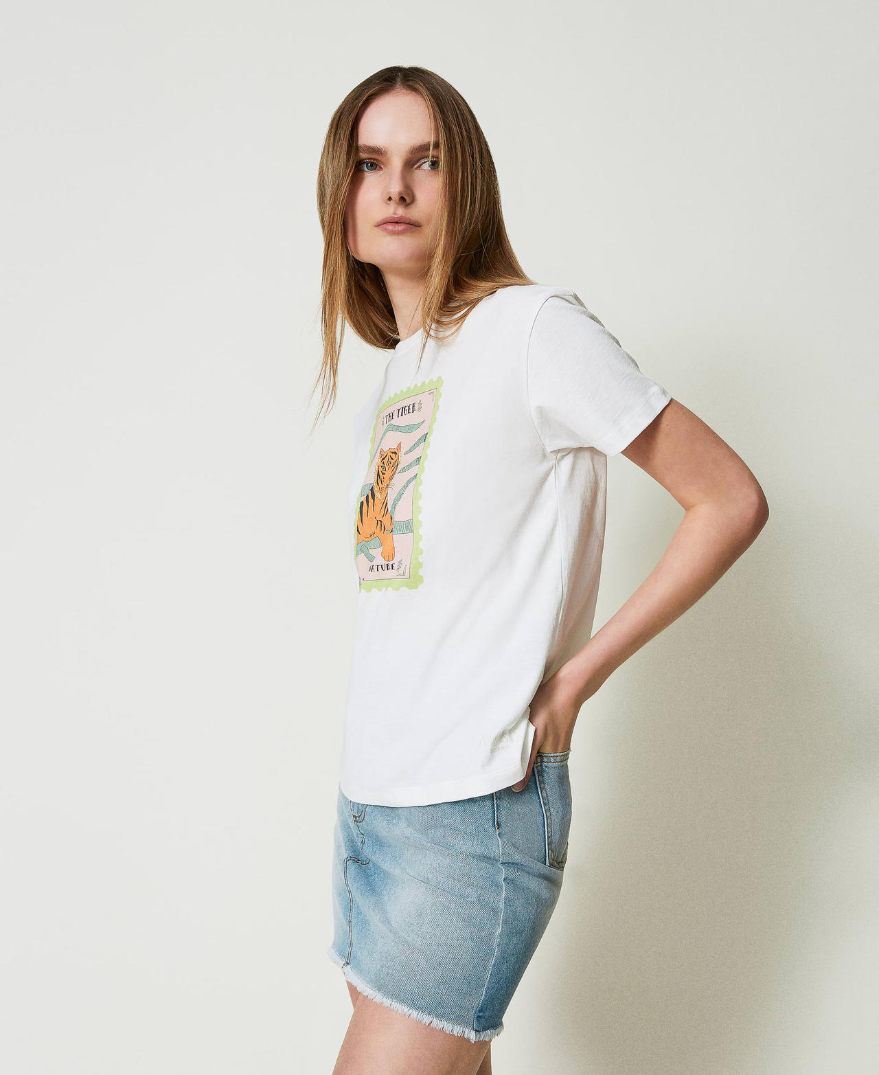 T-shirt regular Giglio Tigrato x Twinset