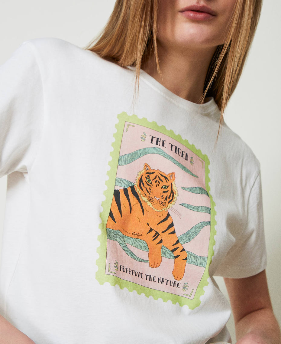 T-shirt regular Giglio Tigrato x Twinset