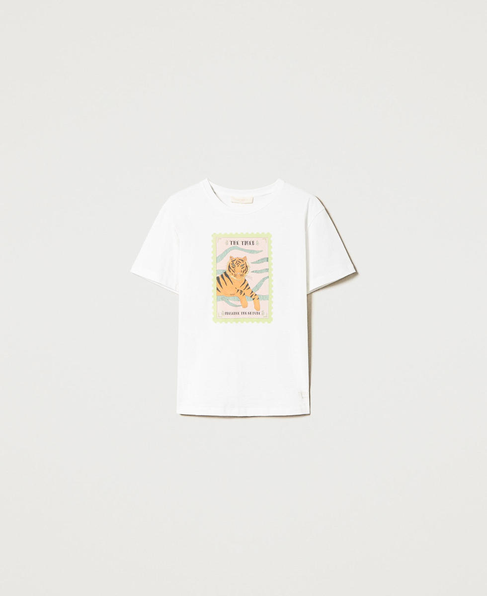 T-shirt regular Giglio Tigrato x Twinset