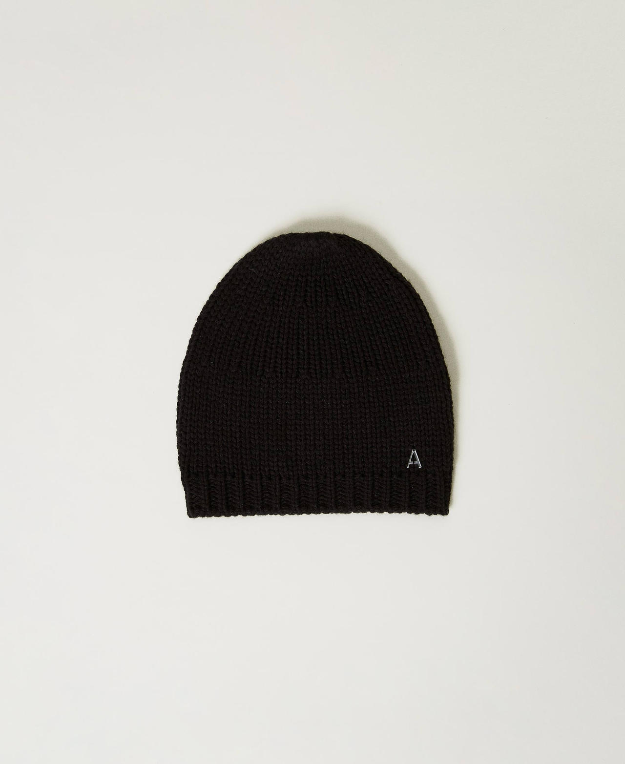 Actitude by Twinset Accessoires - Bonnet en maille jacquard, Noir, Taille Unique