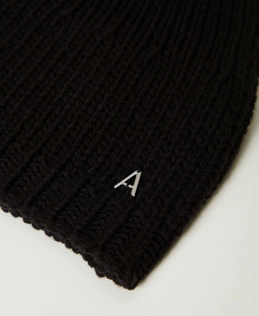 Abito in maglia con collo a lupetto e logo jacquard in NERO | Michael Kors [IT