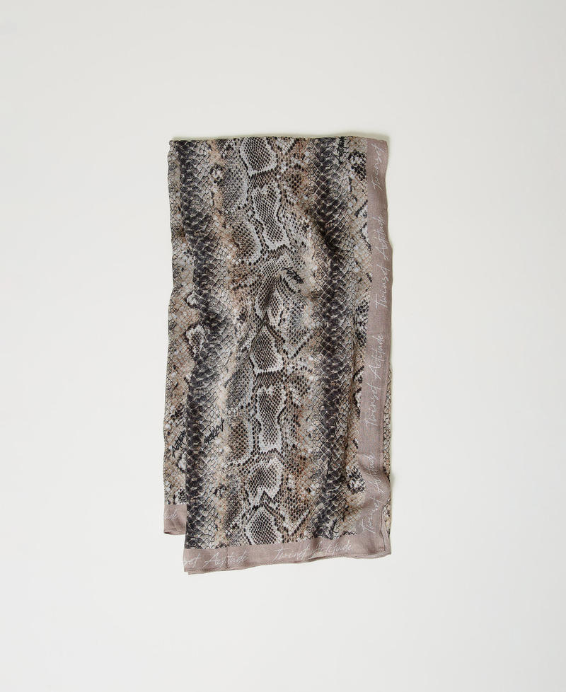 Georgettetuch mit Schlangenprint Print Soft Snake Frau 242AA4100_11770_01