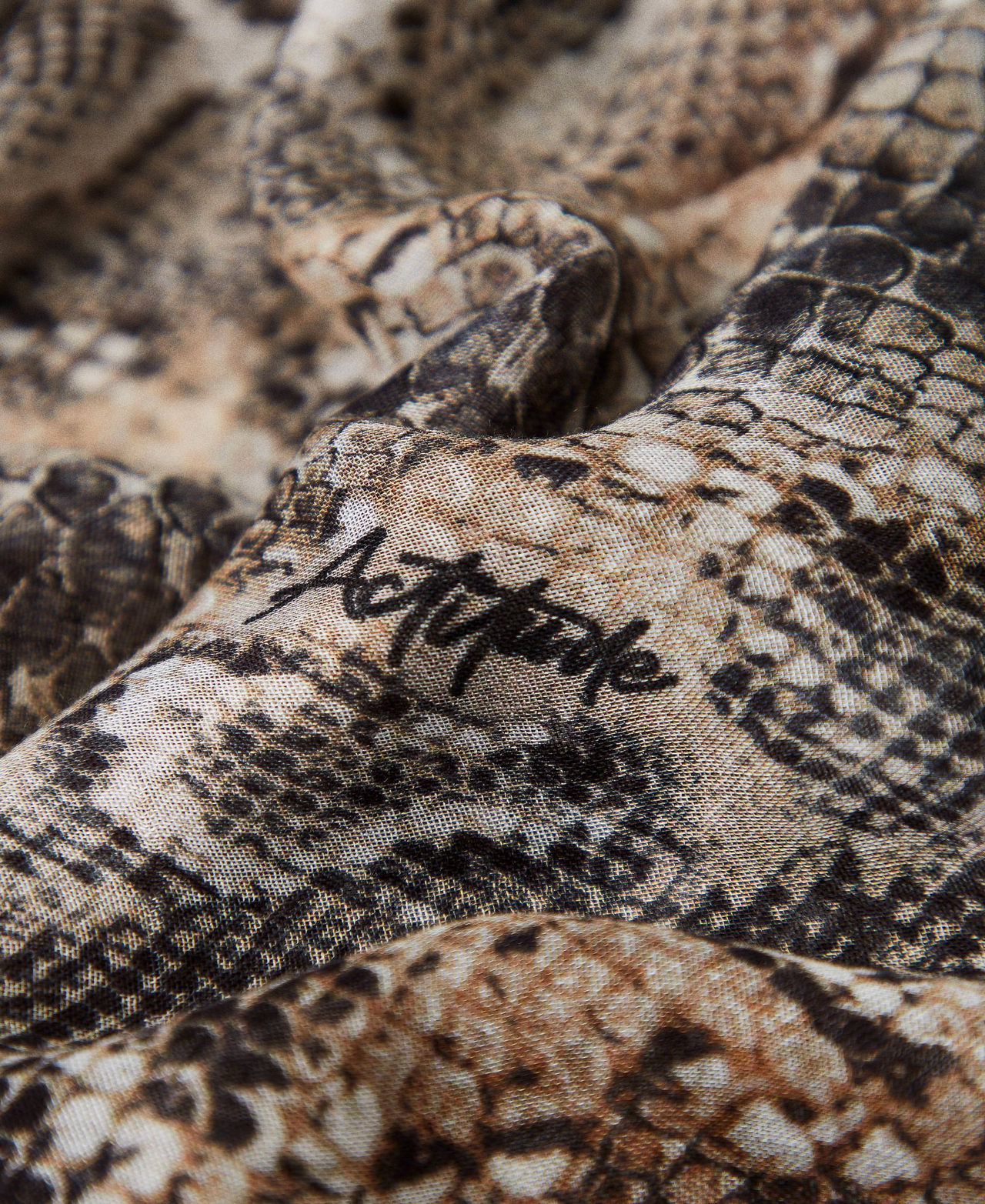 Georgettetuch mit Schlangenprint Print Soft Snake Frau 242AA4100_11770_02