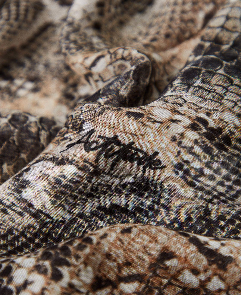 Georgettetuch mit Schlangenprint Print Soft Snake Frau 242AA4100_11770_02